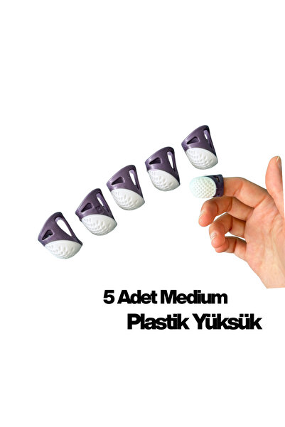 SEVDİK Dikiş İğne Batmaz Plastik Medium 5 Adet Yüksük