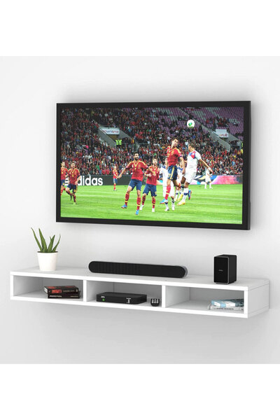 Modern home Wall Mounted TV Unit, Cabinet (White)