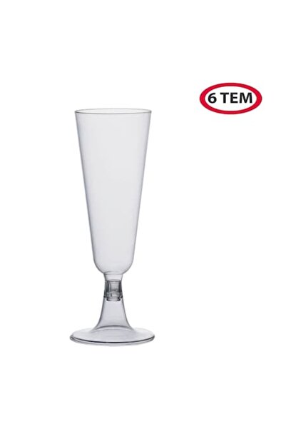 SHOPIENS Set de pahare transparente reutilizabile din plastic, 150 ml, 6 bucă...