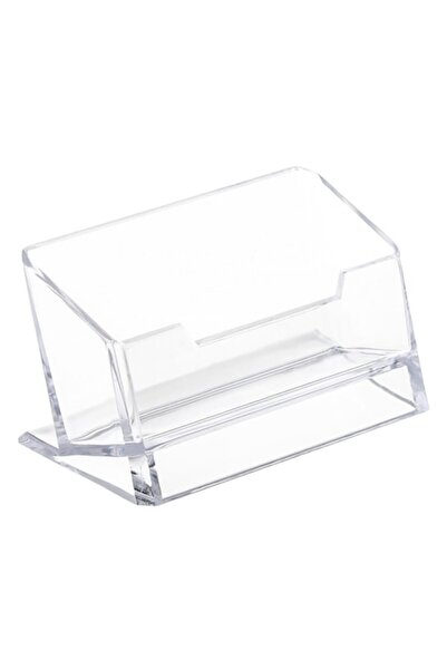 SHOPIENS Suport pentru cărți de vizită, transparent, dimensiuni 10x3,5x4,5 cm...