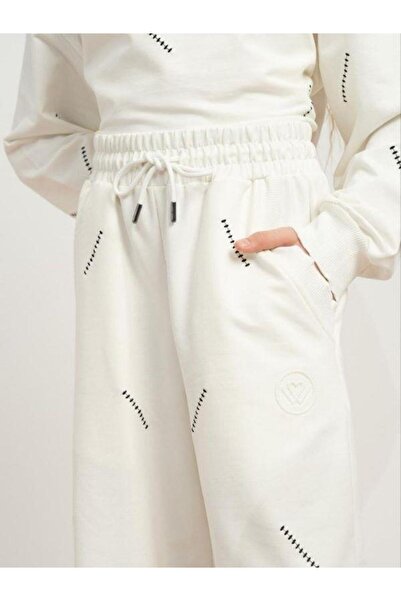 Zekids Girl's Oversize Design Tracksuit Set with Stitching Detail