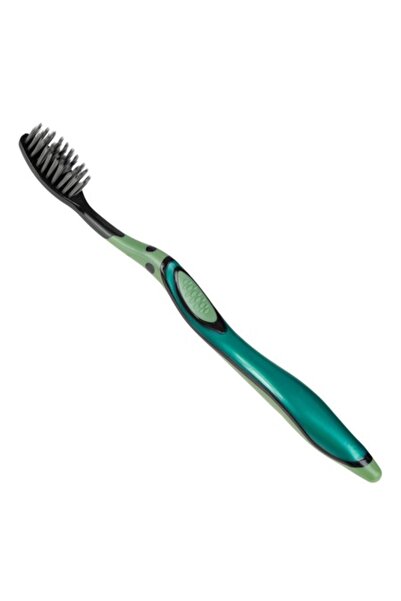 SHOPIENS DentalClean Toothbrush, Metallic Petrol, Soft Bristles, , Ergonomic Handle