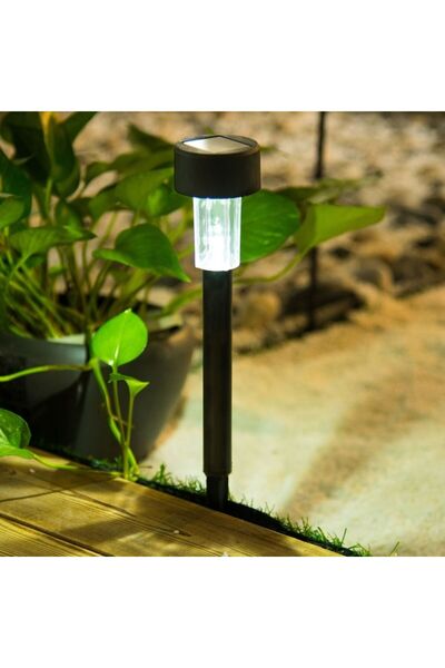 OEM Solar Lamp, LED, Rechargeable, Black, Plastic, 36cm