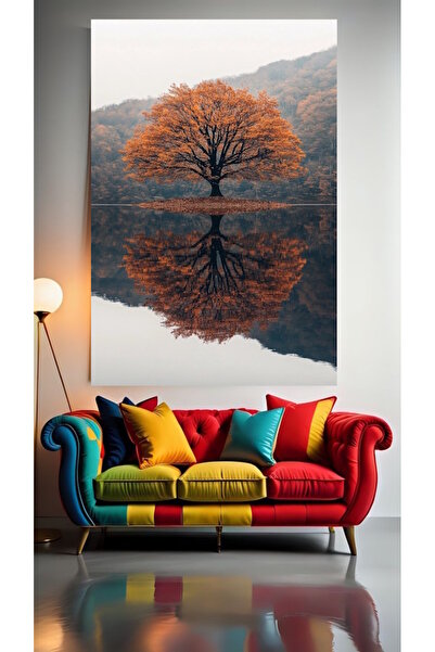 özkacar TREE AND WATER V1 Home Wall Salon Salon de înfrumusețare Birou Magazi...