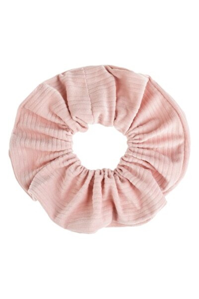 MYONNA IT & E- COMMERCE Elastic de păr din catifea cu nervuri, roz pudră