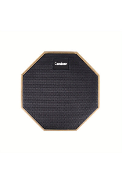 Choice Y01233-Black 8-Inch Double-Sided Triple-Layer Silent Drum Practice Pad - Rubber Mute Pad for Drum Ki