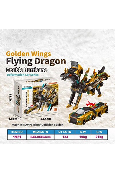 Flippy Φτερωτό Πήγασος Kabao Μετασχηματισμός Αυτοκινήτου Πόνι Συνδυασμένο Μον...