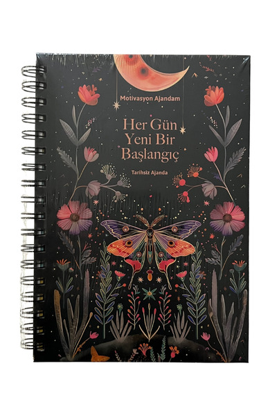 TREND16 Zamansız Planlayıcı Ajanda + Sticker | Günlük Haftalık Aylık Plan | H...