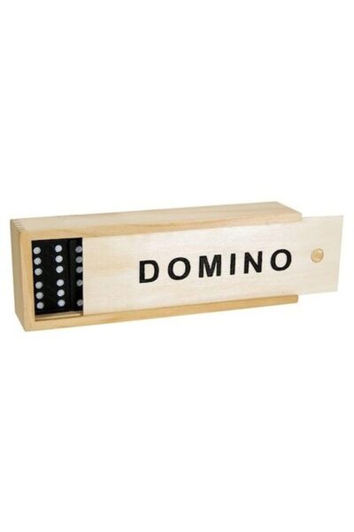 OEM Joc de societate Domino într-o cutie de lemn Shopiens® cu 28 de piese