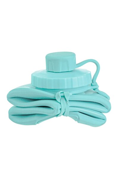 OEM Foldable Water Bottle, Blue, 600ml, Silicone, with Handle