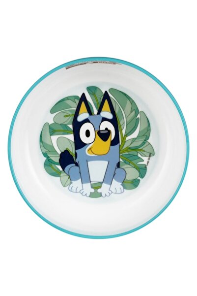 SHOPIENS Bol Copii Bluey, 15cm, Bleu, Plastic, Bază antiderapantă