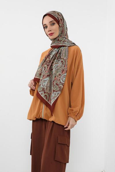 Aisha's Design Patterned Voile Shawl, Sal-124