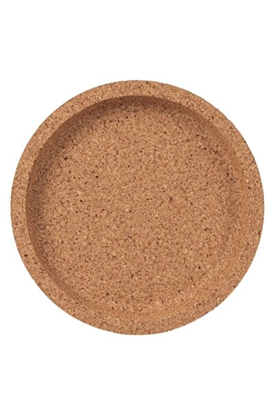OEM Round cork coaster with rim 10 cm