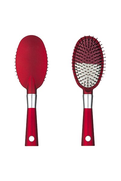 MYONNA IT & E- COMMERCE Perie de păr ovală, plastic, roșie, antiderapantă - MYONNA