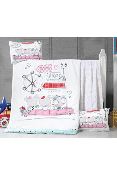 Victoria Home Set lenjerie 6 piese Bumbac Ranforce Journey 120x60 cm