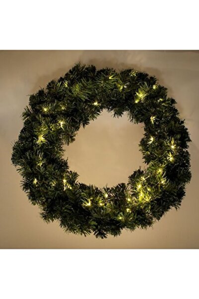 OEM Διακοσμητικό Χριστουγεννιάτικο Στεφάνι με Φωτάκια LED Ø70cm