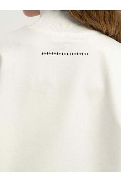 Zekids Girl's Oversize Design Tracksuit Set with Stitching Detail