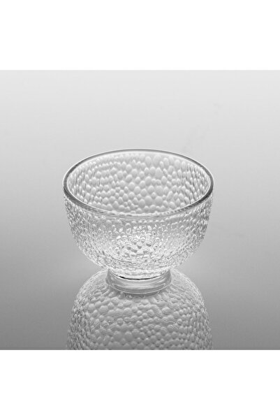 OEM Transparent Dots Glass Sauce Bowl, 100ml