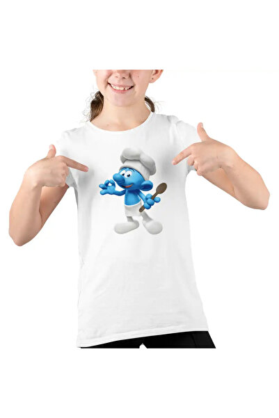 OEM Tricou Copii Fete Strumfii Bucatarul Chef