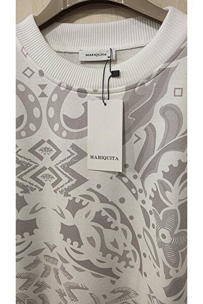 trendbysena Women's Sweatshirt Soft Textured Ethnic Pattern