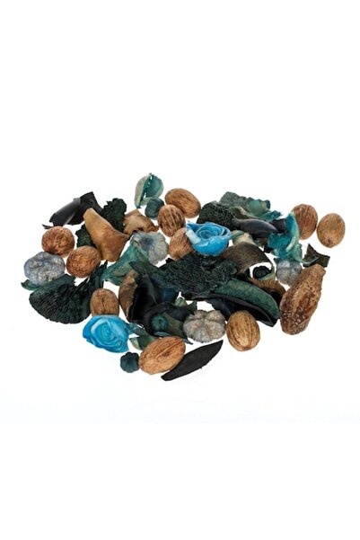 MYONNA IT & E- COMMERCE Potpuriu decorativ - parfum oceanic, frunze și fructe, albastru și maro, 120g