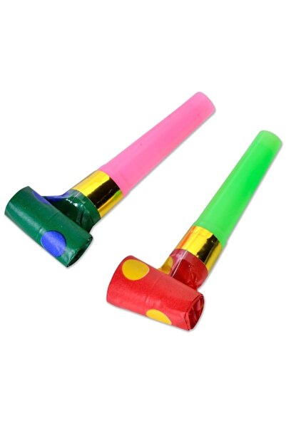 OEM Set 30 de suflatori pentru aniversari sau petreceri, multicolor, cu buline