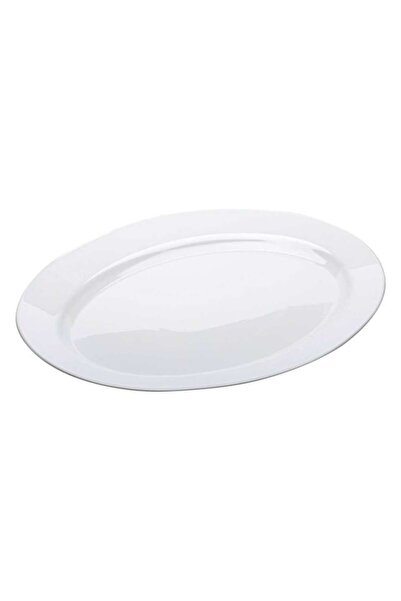 OEM Oval White Opal Platter 35.5x26.5 cm