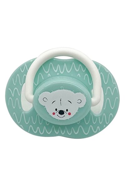 OEM Suzetă Honey Baby din silicon, ursuleț, verde deschis, 0-6 luni, cutie st...