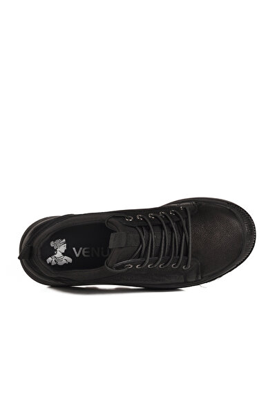 Venüs 2551701K Women's Genuine Leather Stretch Rubber Lace Thick Sole Casual Shoes