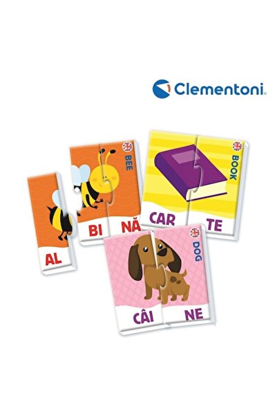 CLEMENTONI Agerino Syllables Educational Game, Multicolor, 60 Pieces, Age 4+