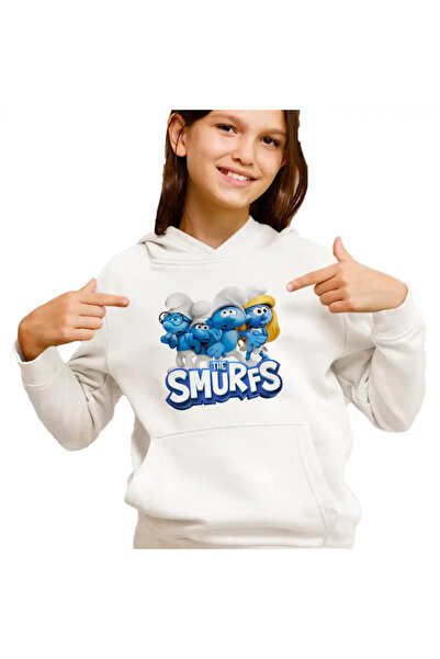 OEM Hanorac Copii Fete Strumfii Aventuri