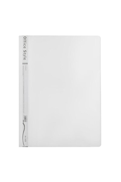 SHOPIENS Office Style Plastic File, White, A4, with Rail and Label