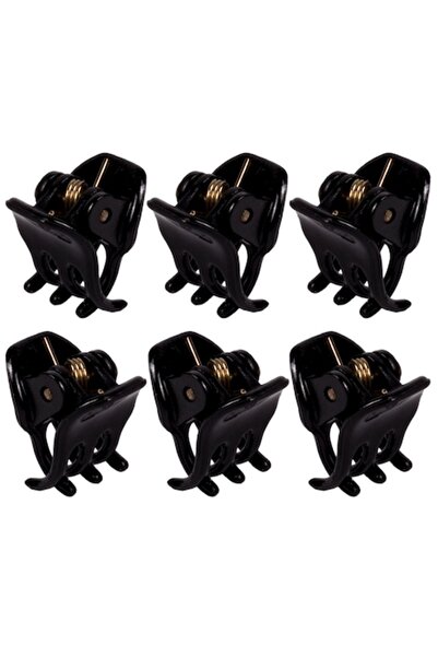 MYONNA IT & E- COMMERCE Set agrafe de păr MYONNA, 6 buc, Negre, 1 cm, Plastic