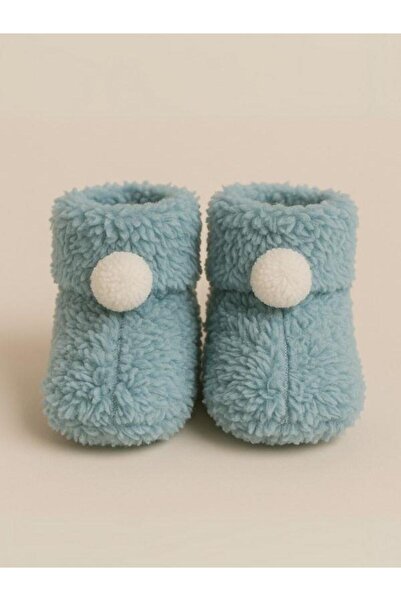 Zekids Baby Bow Plush Booties