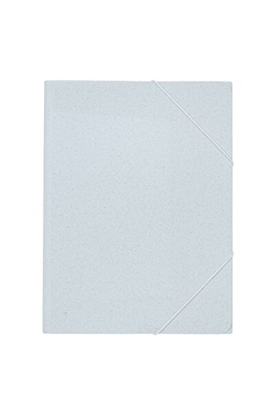 SHOPIENS Dosar gri elegant cu pete albastre și elastic (23,5x32cm)
