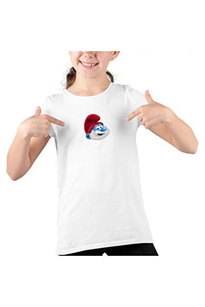 OEM Tricou Copii Fete Papa Strumf Smurf