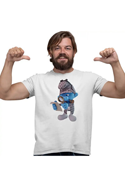 OEM Tricou Barbati Strumfii Detectiv Sherlock