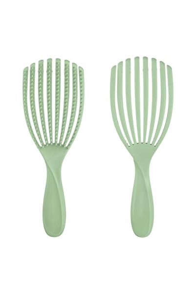 MYONNA IT & E- COMMERCE Εύκαμπτη βούρτσα μαλλιών, διάτρητη, λιλά και πράσινη,...