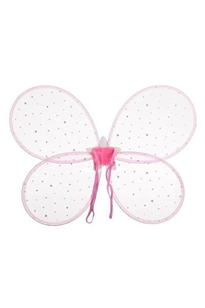 OEM Dress-up Set for Girls - Pink Tutu Skirt and Gold Wings, 2 Pieces