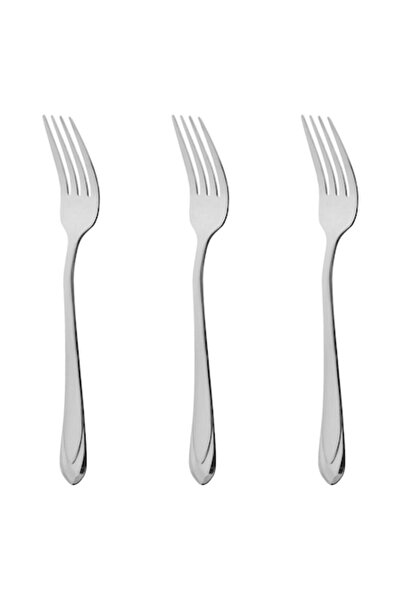 SHOPIENS Set of Forks Triagle, Stainless Steel, Length 21.5 cm, 3 Pieces - MYONNA IT & E-COMMERCE