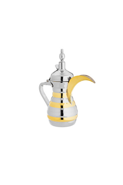 CC 950 ml silver and gold steel coffee pot