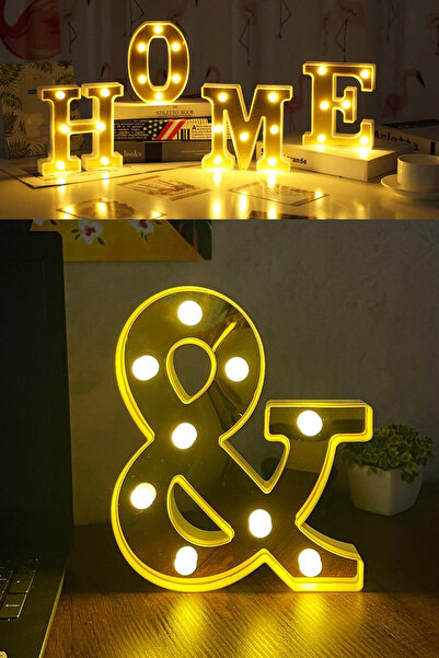 Murido Dekoratif Led Işıklı 3d And Büyük Boy Organizasyon Doğum Günü Kutlama