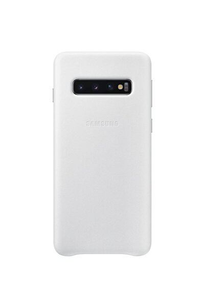 Samsung Husa de protectie Leather pentru Galaxy S10 G973, White