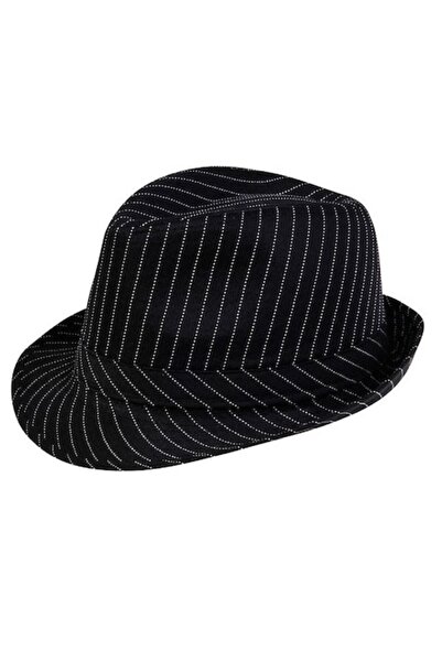 OEM Black Hat with White Stripes Gangster Model