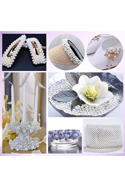 OEM Pearl Beads, Decorative Model, 4 Size Set, White