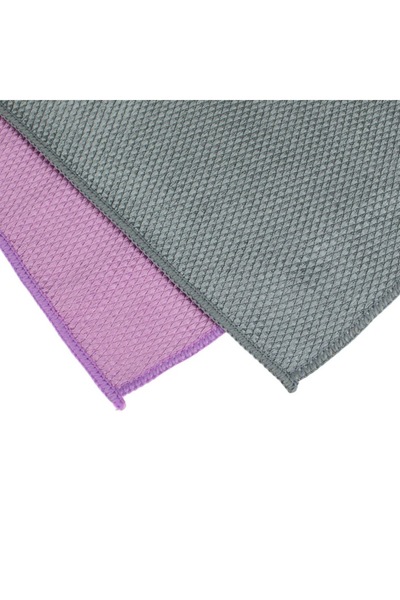 SHOPIENS Best Clean Microfiber Cloths, Set of 2 — Glass Cleaning, Multicolor