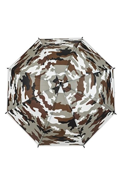 SHOPIENS Children's Automatic Cane Umbrella, Camouflage Pattern, Multicolor, 66 cm