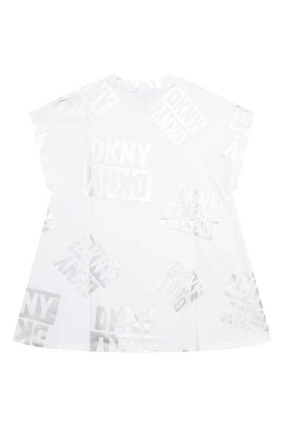 Dkny Girls Casual Dress D32884 White