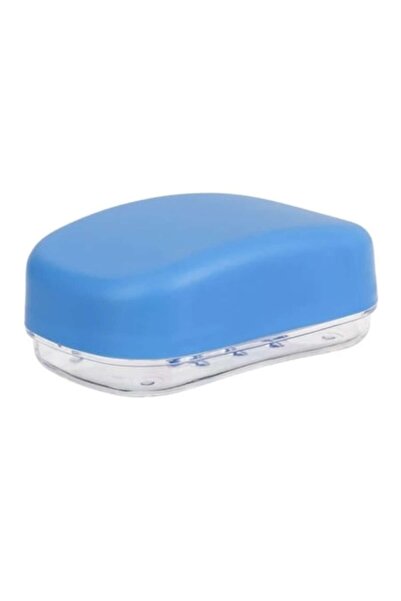 OEM Savoniera de calatorie, plastic, bleu, 12x8x4cm