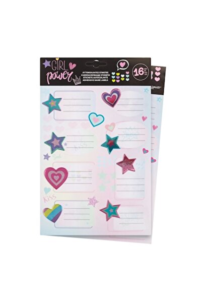 SHOPIENS Set de stickere - Design inimioare și stele, multicolor, 16 piese